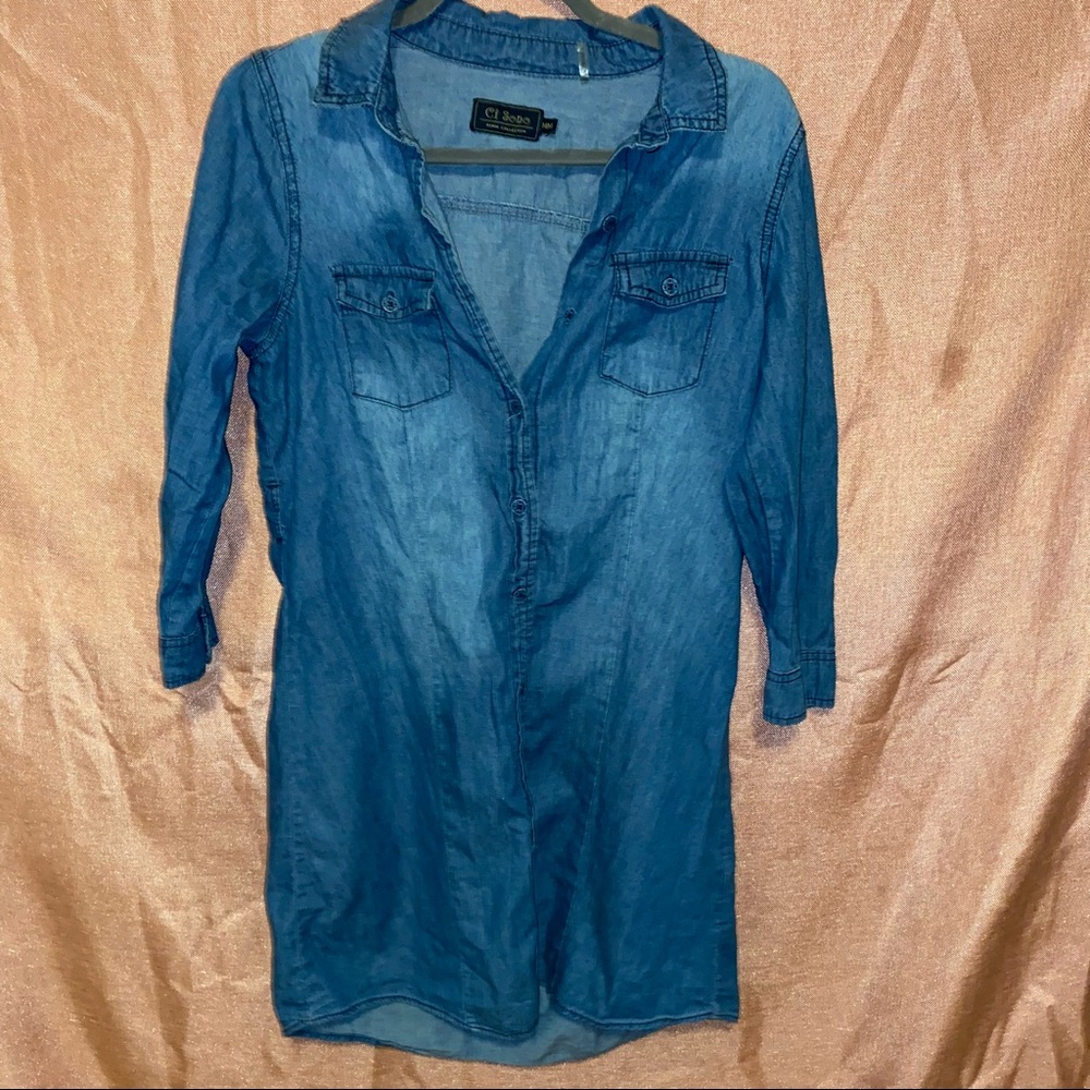 Ci Sono Denim Dress